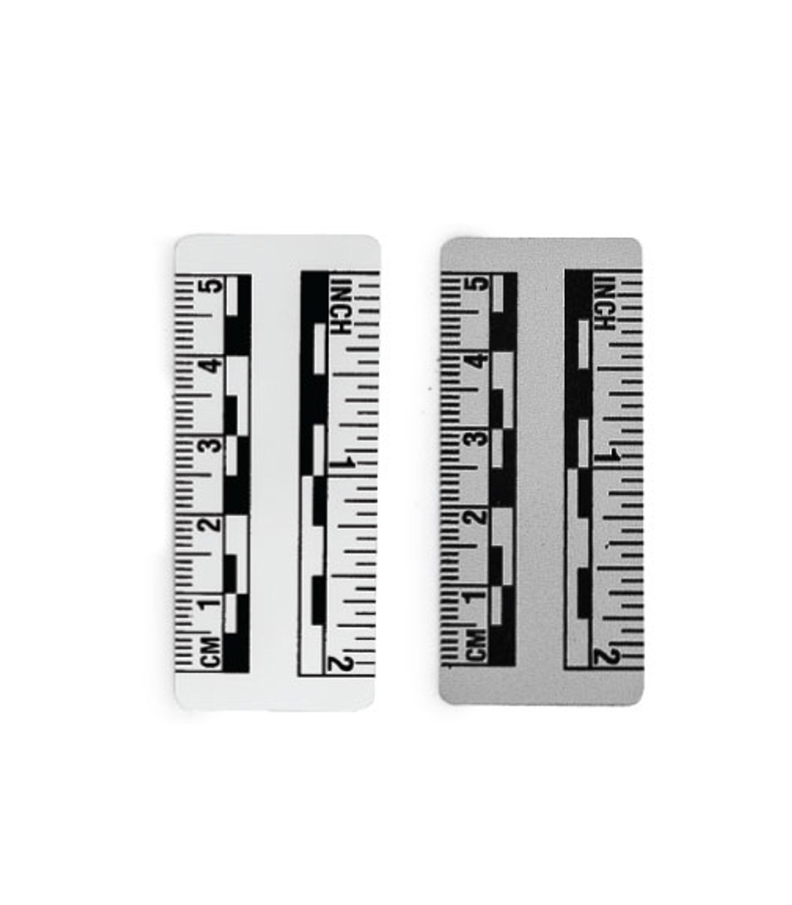 Plastic Photo Documentation Scales - White - 2”/5 cm - 10/pk