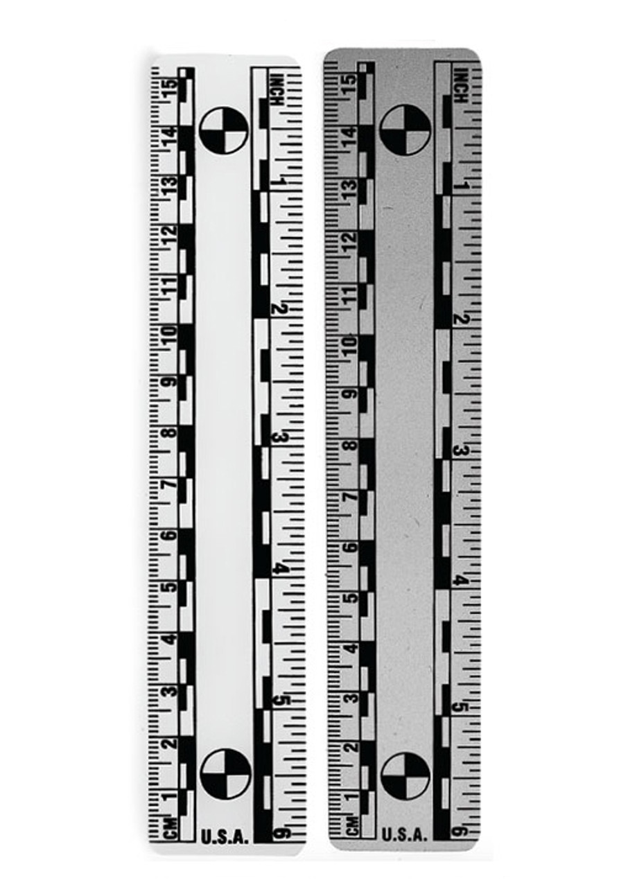 6 inch White Photo Evidence Scales, Forensic Measurement, Forensic  Supplies