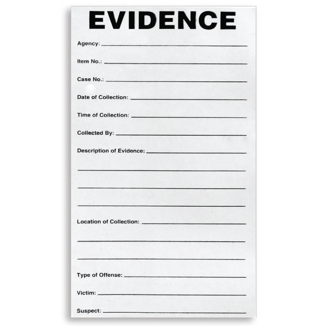 Adhesive Evidence Label - 4