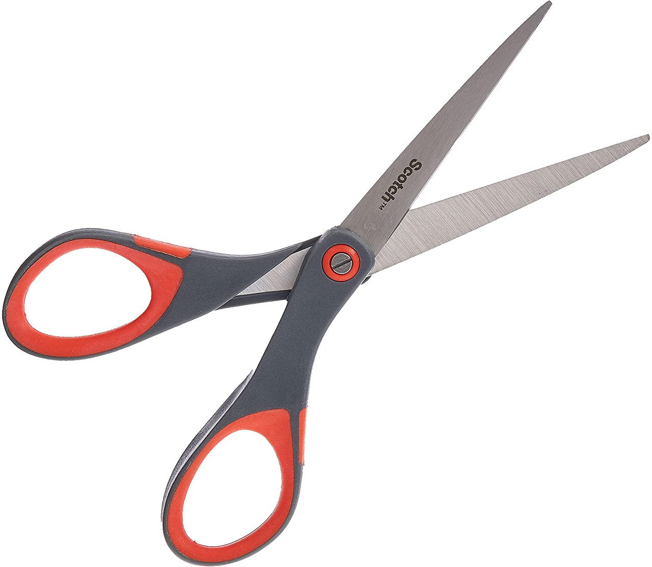 Scotch Household Scissor, 8-Inches Red Handle Light Duty Cutting Stainless  Steel