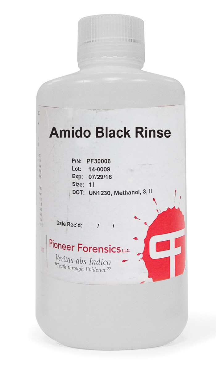 Amido Black Methanol Rinse/Destain 1L | Arrowhead Forensics
