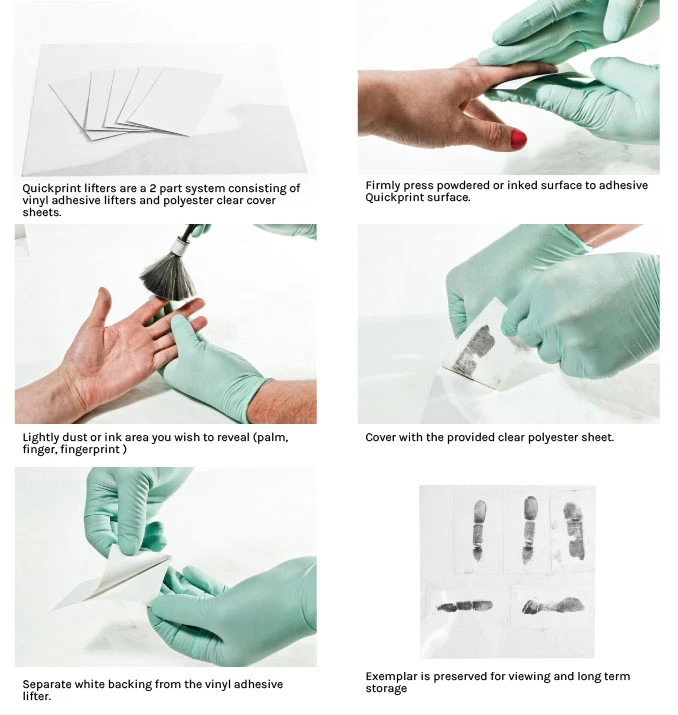 Quickprints for Collecting Known Palm & Fingerprints | Arrowhead Forensics