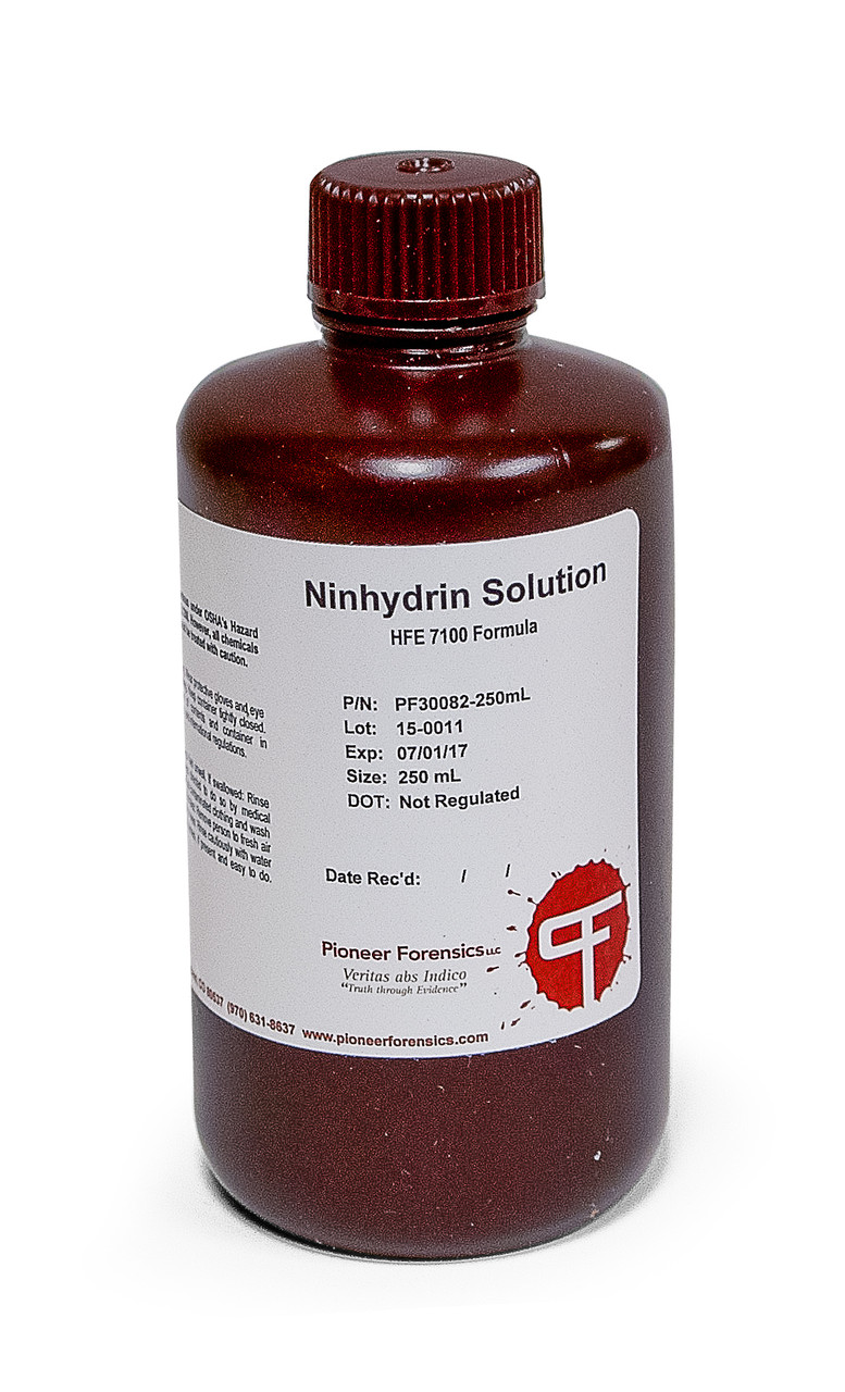 Ninhydrin Premix HFE 7100 Based Formula 8 oz | Arrowhead Forensics