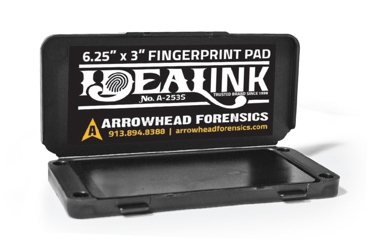 Fingerprinting - Ink and Slabs - Arrowhead Fingerprint Rectangular Ink Pads  - A-LE4 - A-LE4TP