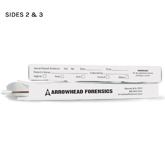 Swab Box Labels Single Suspended Swab Container | Arrowhead Forensics