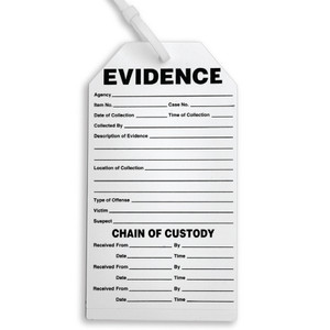 Sureseal™ Adhesive Combo™ Tag & Labels - ”Evidence Chain of Custody” - 3.5" x 6" - 100 labels/pk Sureseal™ Adhesive Combo™ Tag & Labels - ”Evidence Chain of Custody” - 3.5" x 6" - 100 labels/pk