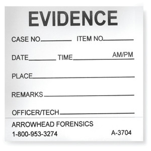 Sureseal™ Adhesive Evidence Peel-Off Labels - 2” x 2” - 100 labels/pk Sureseal™ Adhesive Evidence Peel-Off Labels - 2” x 2” - 100 labels/pk