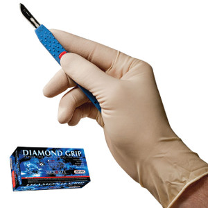 Diamond Grip Powder- Free Latex Glove - 3mil