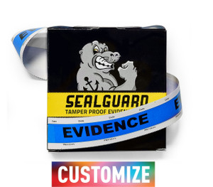 SealGuard Custom Signature Series Tamper Evident Tape Blue with Double White Stripe 1.375" x 108" SealGuard Custom Signature Series Tamper Evident Tape Blue with Double White Stripe 1.375" x 108"