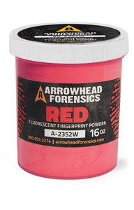 16oz Red Fluorescent Latent Fingerprint Powder