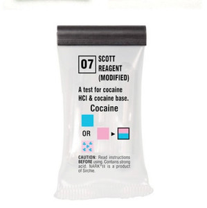 NARK II Scott Reagent Modified (Cocaine Salts/ Base) - 10/box NARK II Scott Reagent Modified (Cocaine Salts/ Base) - 10/box
