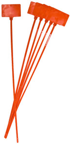 18" Orange Property and Evidence Marking Ties 18" Orange Property and Evidence Marking Ties