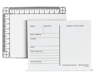 White Backing Cards With Scale 4" x 5" White Backing Cards With Scale 4" x 5"