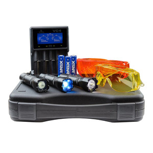 FoxFury Rook Portable Forensic Light Source Kit components FoxFury Rook Portable Forensic Light Source Kit components
