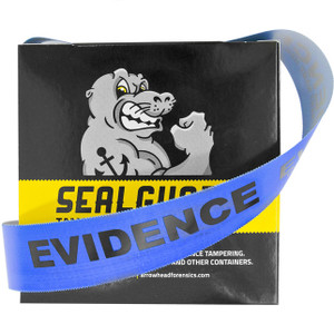 SealGuard™ Split Back Evidence Tape Solid Blue ”Evidence” Imprint 1.375" x 108' SealGuard™ Split Back Evidence Tape Solid Blue ”Evidence” Imprint 1.375" x 108'