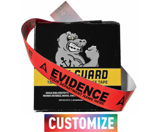 Solid Red Custom SealGuard™ Split Back Evidence Tape Box Solid Red Custom SealGuard™ Split Back Evidence Tape Box