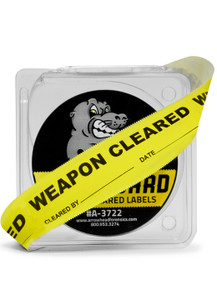 SealGuard™ Weapon Cleared Label on roll