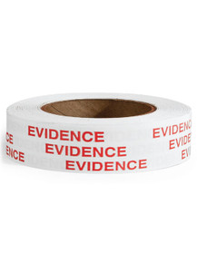 Seal-It™ Heavy Gauge Flat Masking Tape - "Evidence" Red on White - 1" x 108' Seal-It™ Heavy Gauge Flat Masking Tape - "Evidence" Red on White - 1" x 108'