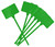 6" green property and evidence marking ties