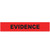 SealGuard™ Solid Red "Evidence"  Labels - horizontal