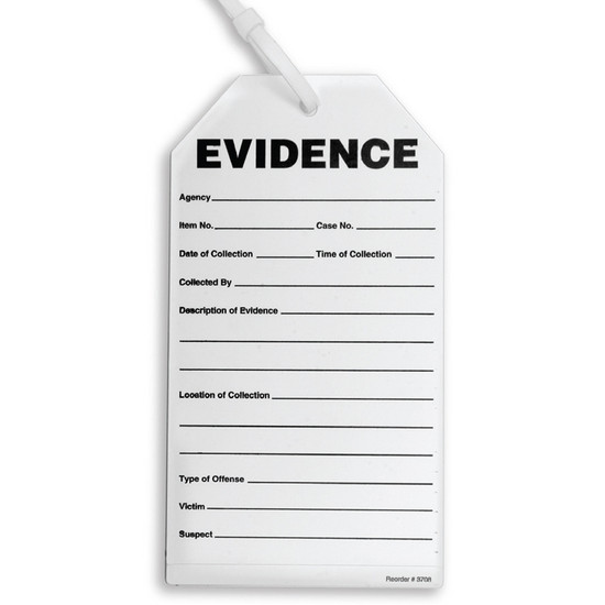 Sureseal™ Adhesive Combo™ Tag & Labels - "Evidence" - 3.5" x 6" - 100 labels/pk 