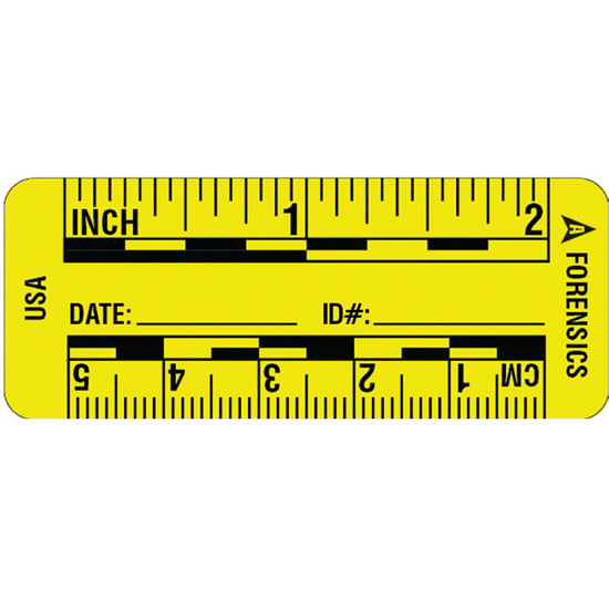 SureSeal™ Adhesive Photo Scales - Fluorescent Yellow - 2"/5 cm - 200/roll