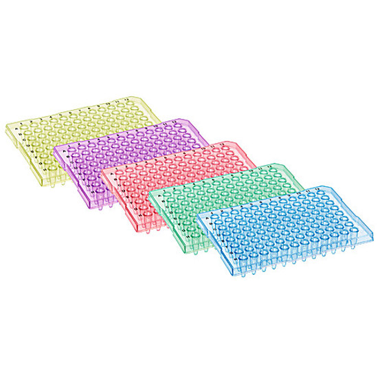 96-Well PCR Plates, Semi-Skirted, ABI-Type, Assorted