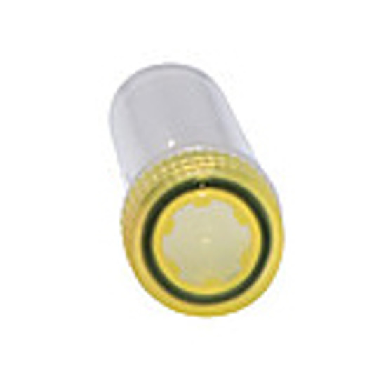 Yellow Translucent Screw Caps for Microtubes