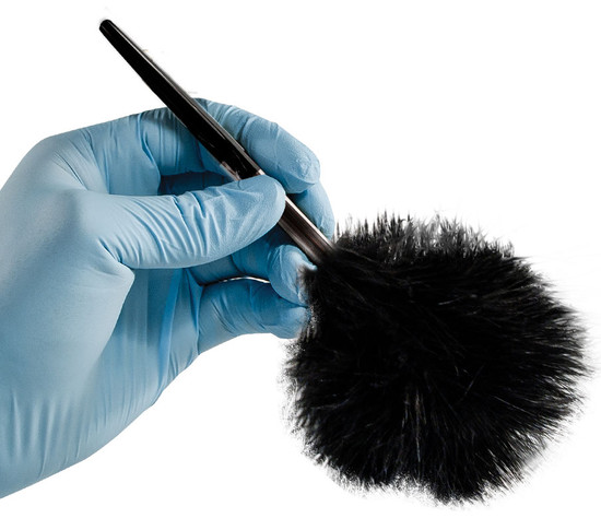 Black Marabou Feather Brush