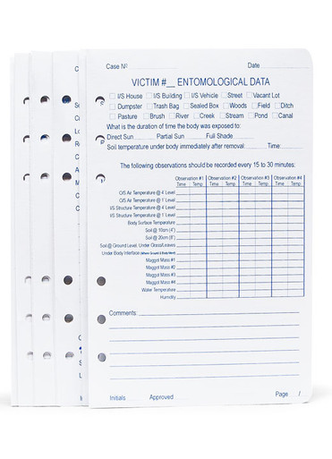 Refill Pages for the Premium Crime Scene Notebook - 50 pages