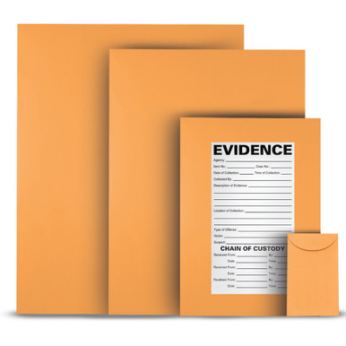 Glassine Evidence Envelopes 5 1/2 inch x 5 1/2 inch (100 each), Evidence  Envelopes, Forensic Supplies