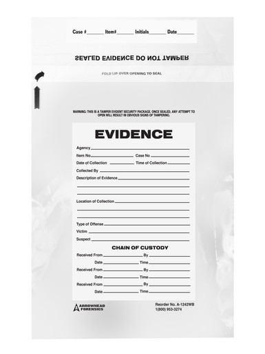 Paper evidence bag with transparent window – DVIKIT