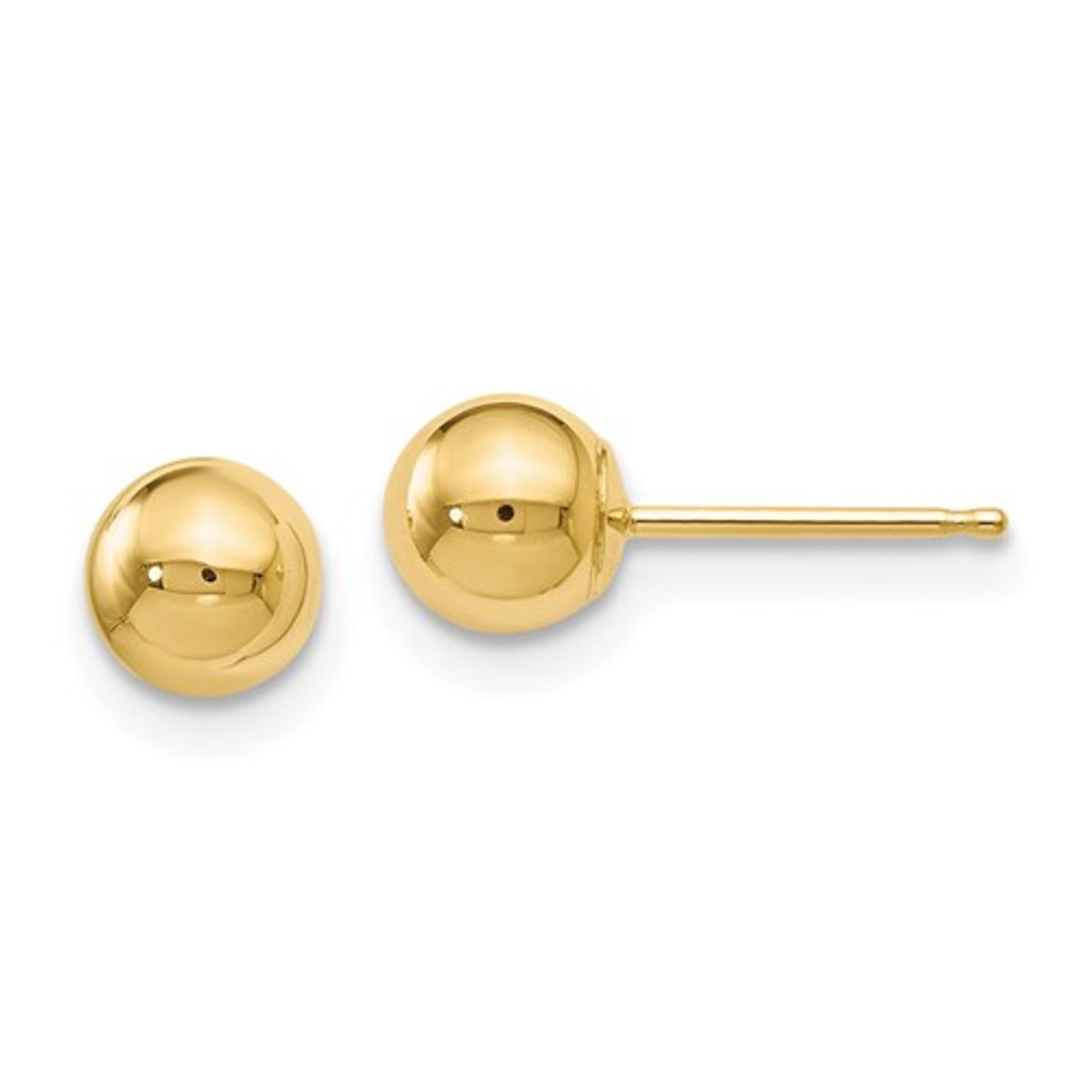 Buy Stainless Steel Ball Stud Earrings - Gold Tone Five Pair Set Jewelry  Sizes 2mm 3mm 4mm 5mm 6mm at Amazon.in