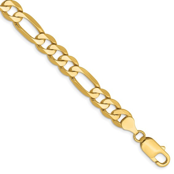 14k Yellow Gold 7.5mm Heavy 9