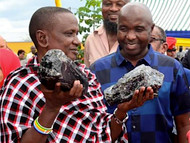 Artisanal Miner Discovers Two Tanzanite Crystals Weighing a Combined 75,000 Carats