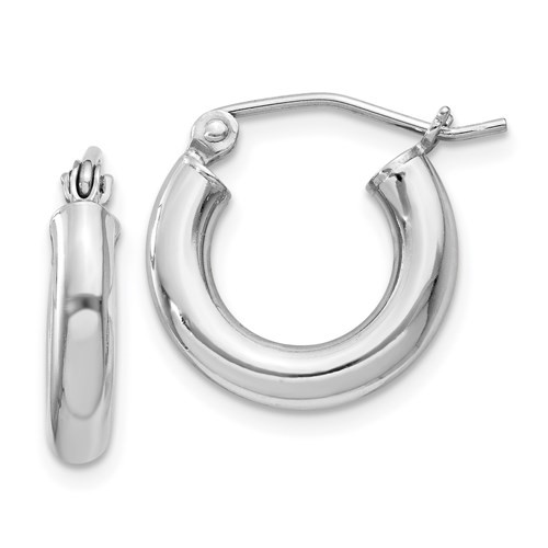 13mm Sterling Silver Hoops 3mm Wide