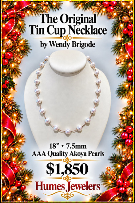 The Original Tin Cup Designed Necklace by Wendy Brigode - 18"