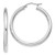 35mm Sterling Silver Hoops 3mm Wide