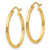 14k Gold 2mm x 25mm Hoop Earrings