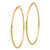 14k Gold 2mm x 65mm Hoop Earrings