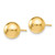 8mm 14k Gold Ball Earrings