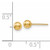 4mm 14k Gold Ball Earrings