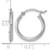 Sterling Silver 19mm Hoops 2mm Wide