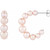 9-Pearl Pink Pearl Hoops