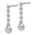 Sterling Silver Beaded Dangle Earrings