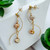 Padova Swirl Pearl Dangle Earrings