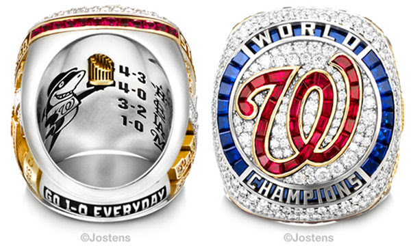 2019 Custom Washington Nationals World Series Ring With Your Name