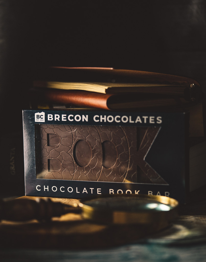 Solid Dark Chocolate BOOK Bar.