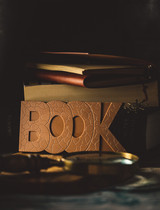 Solid Milk Chocolate BOOK Bar.