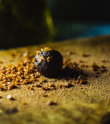 Dark Salted caramel truffle.